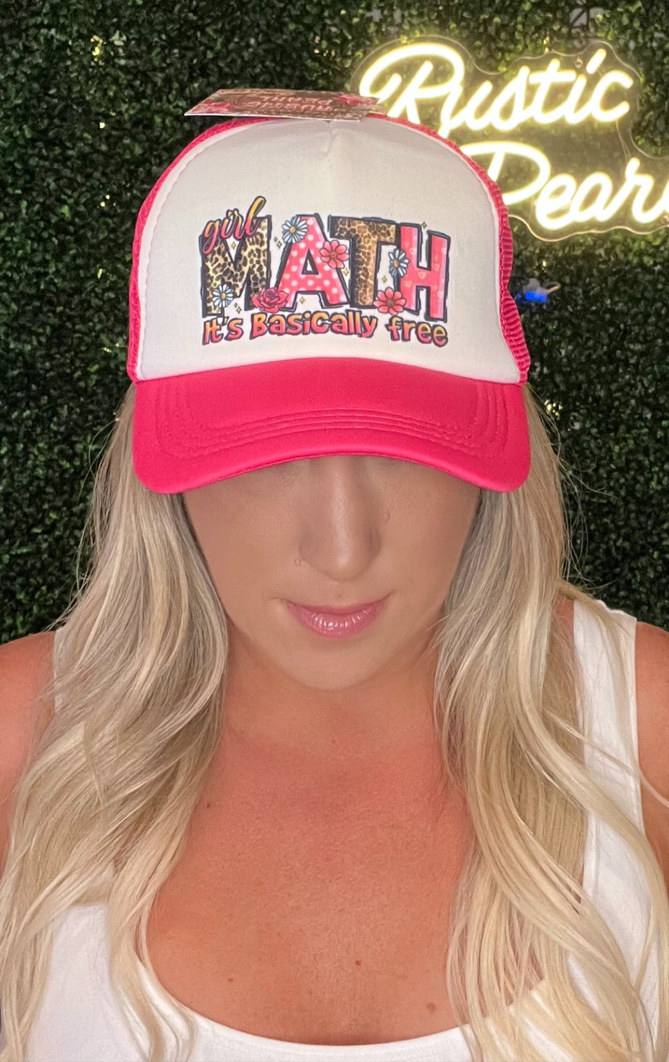 Girl Math its Basically  Free Trucker Hat