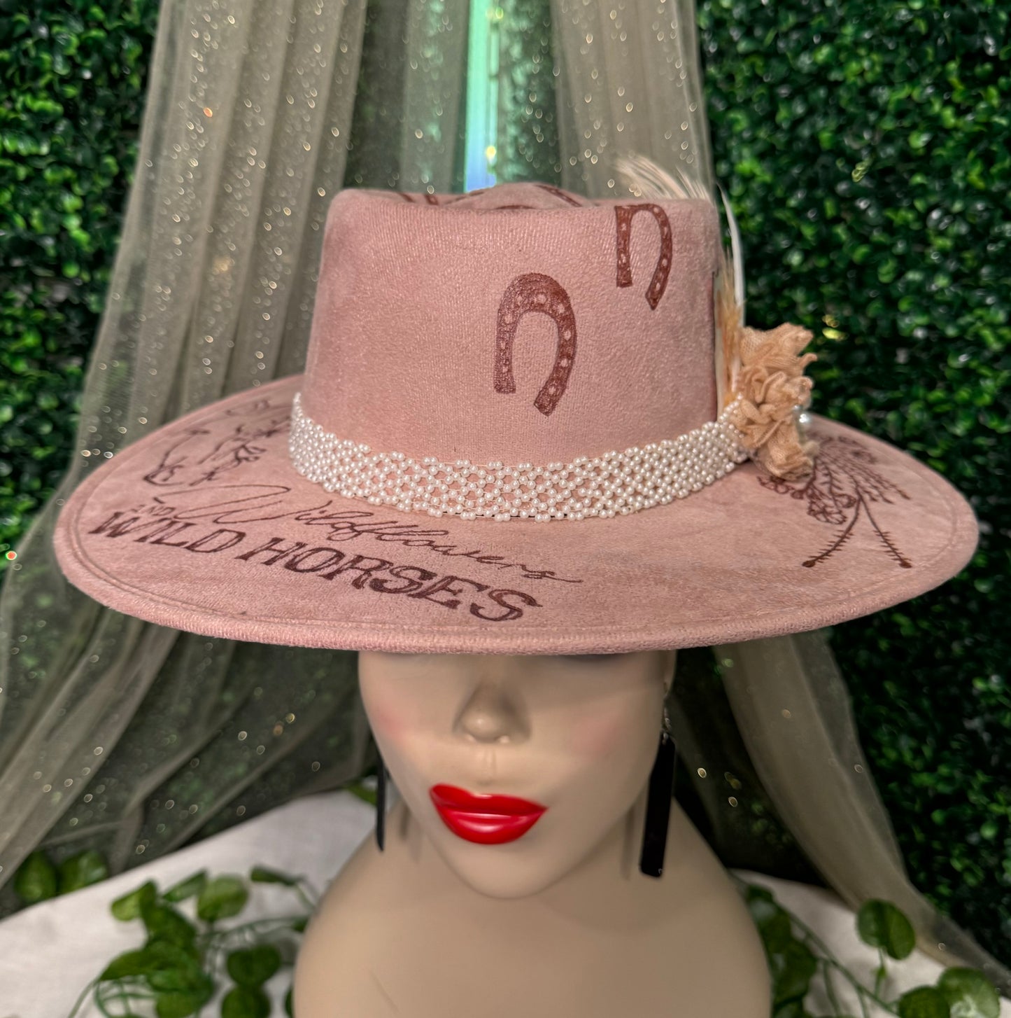 Blush Wild Flowers Custom Hat