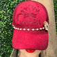 Queen Torched Suade Baseball Trucker Hat