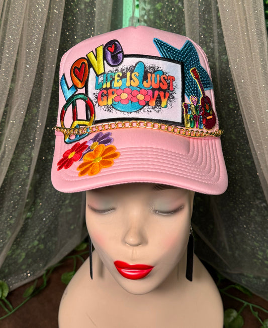 Life Is Just Groovy Trucker Hat