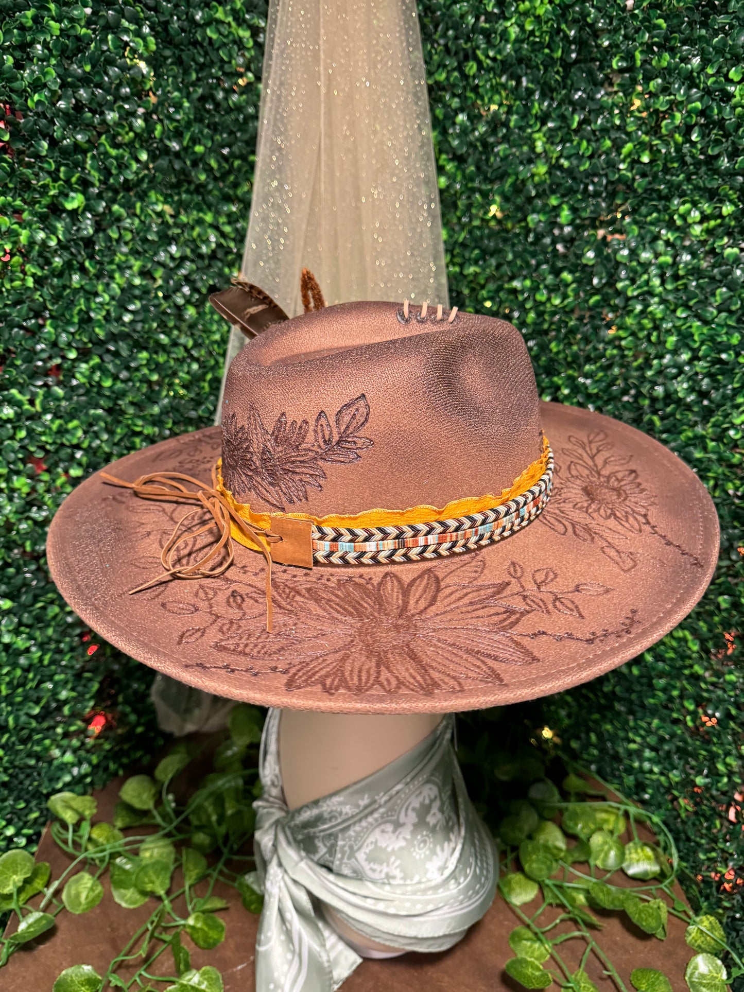 Wild Sun Flowers Custom Hat