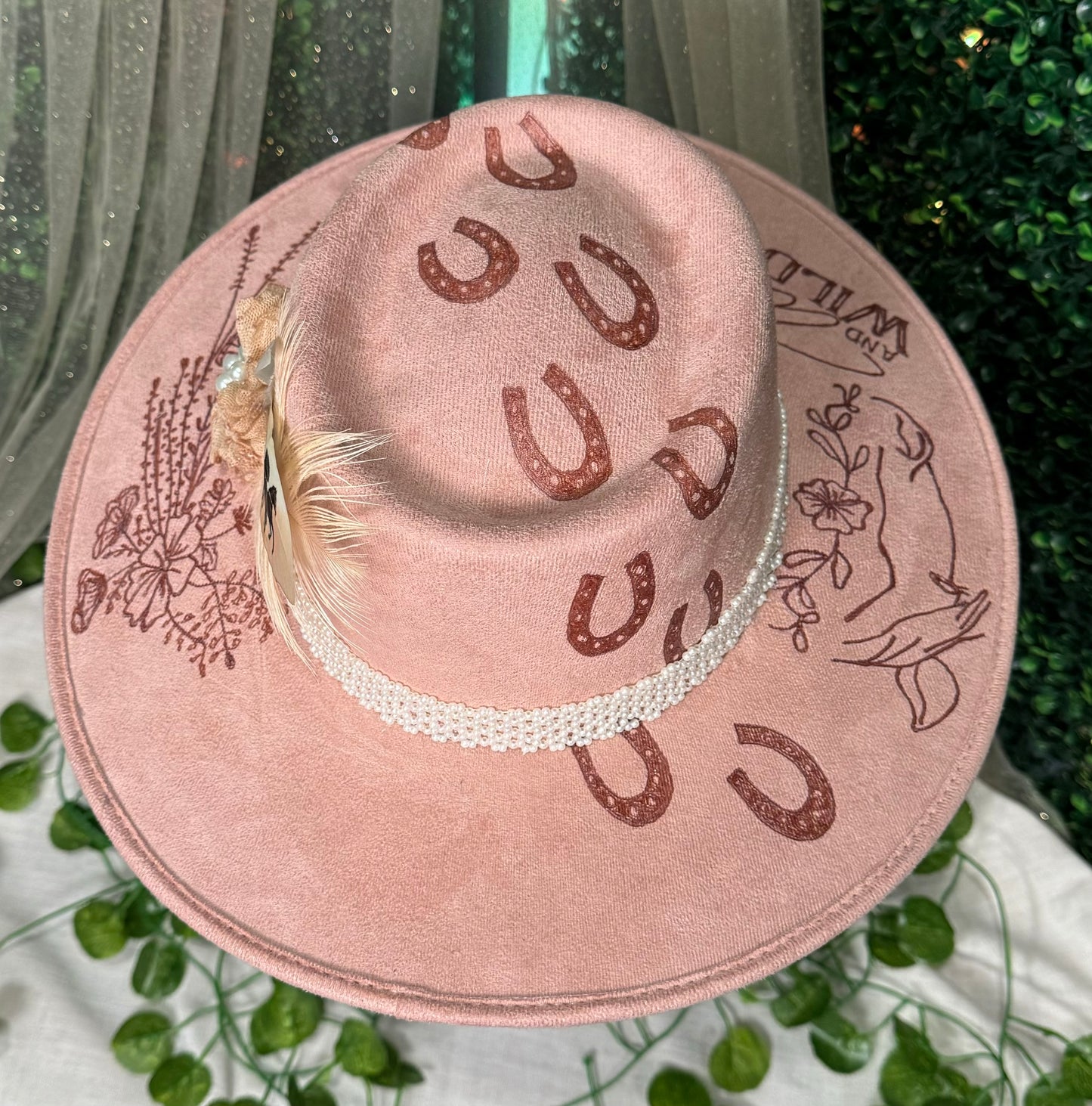 Blush Wild Flowers Custom Hat