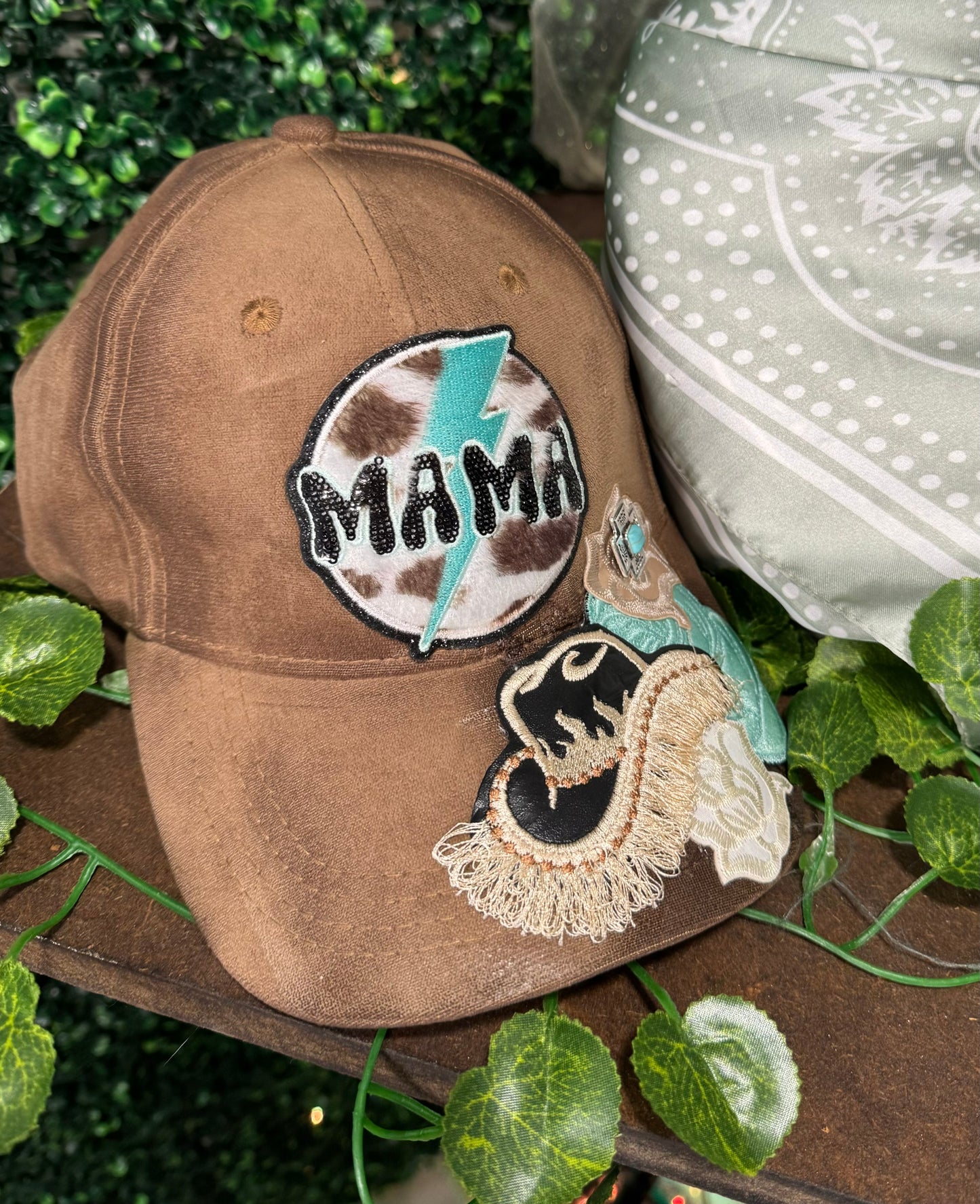 Mama Torched Suade Baseball Trucker Hat