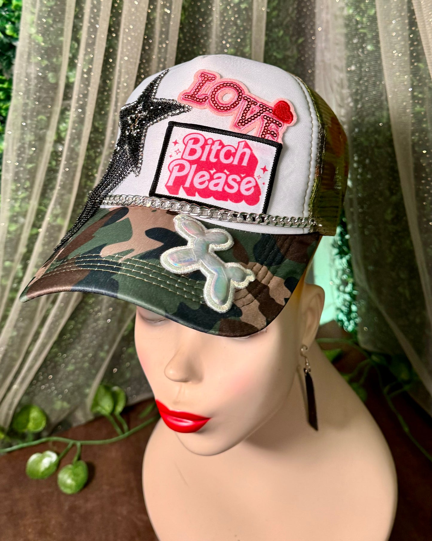 Bitch Please Camo Trucker Hat