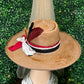 Red And Black Rancher Hat Custom Hat