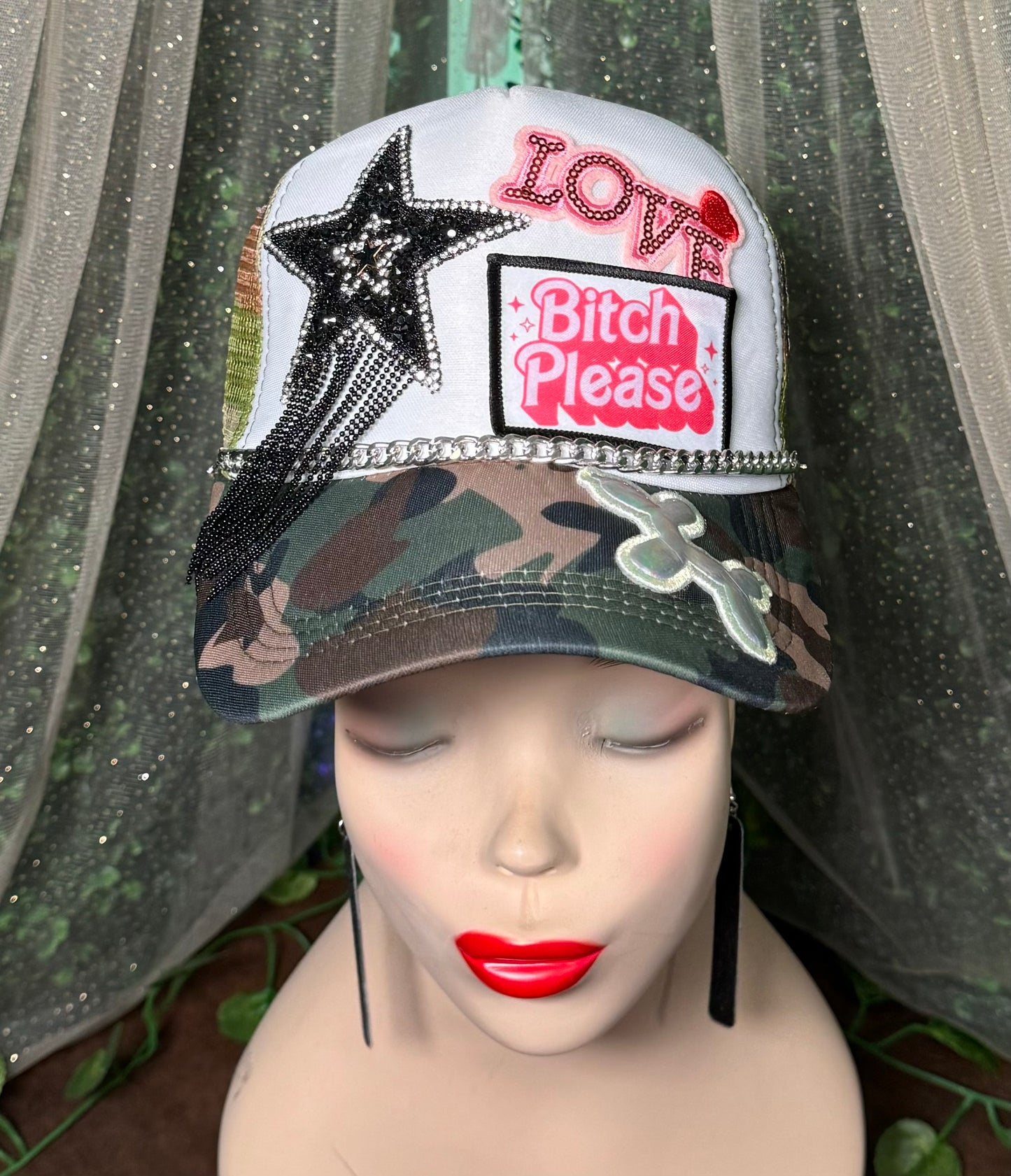 Bitch Please Camo Trucker Hat