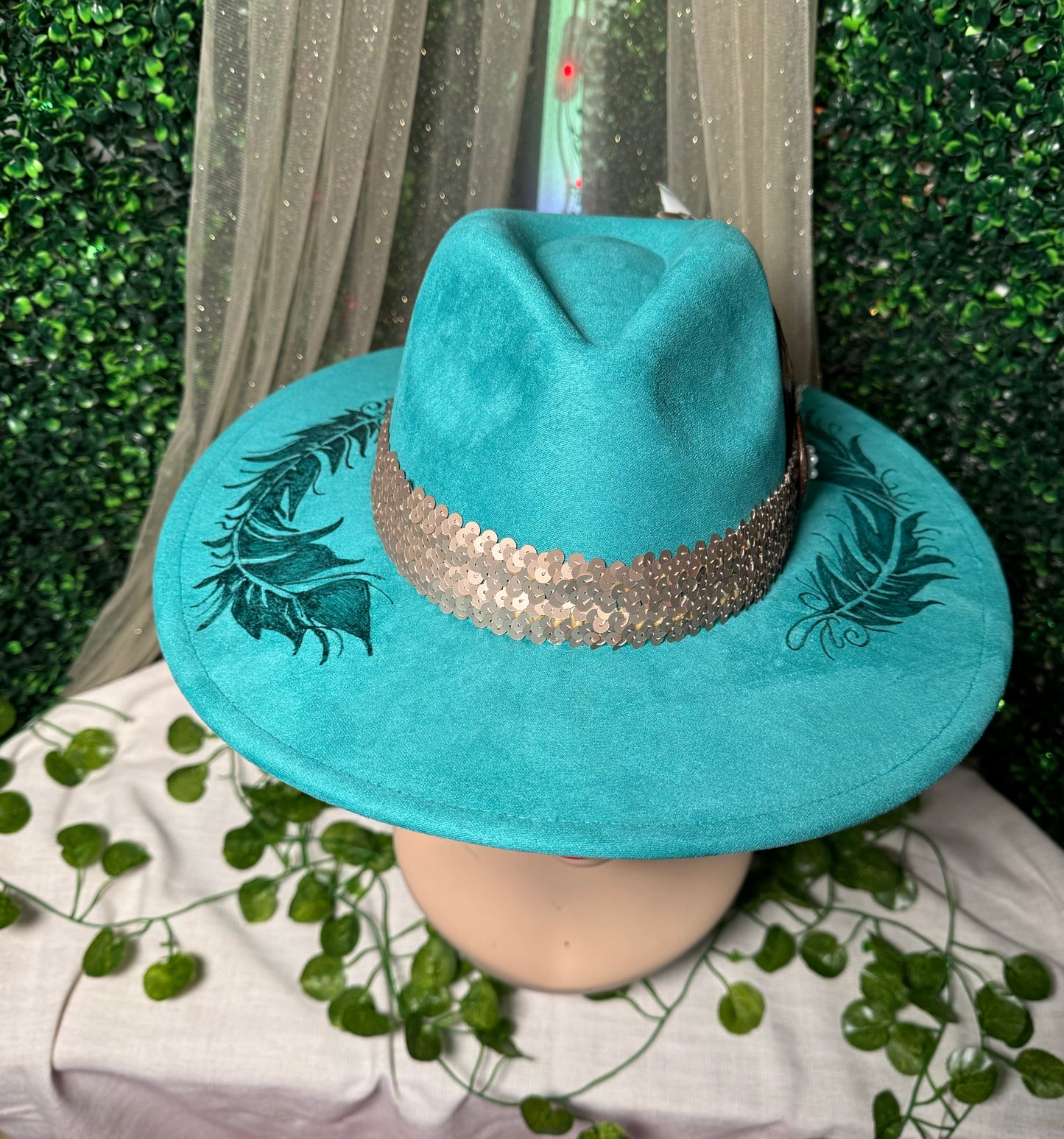 Feathers Custom Hat