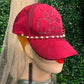 Queen Torched Suade Baseball Trucker Hat