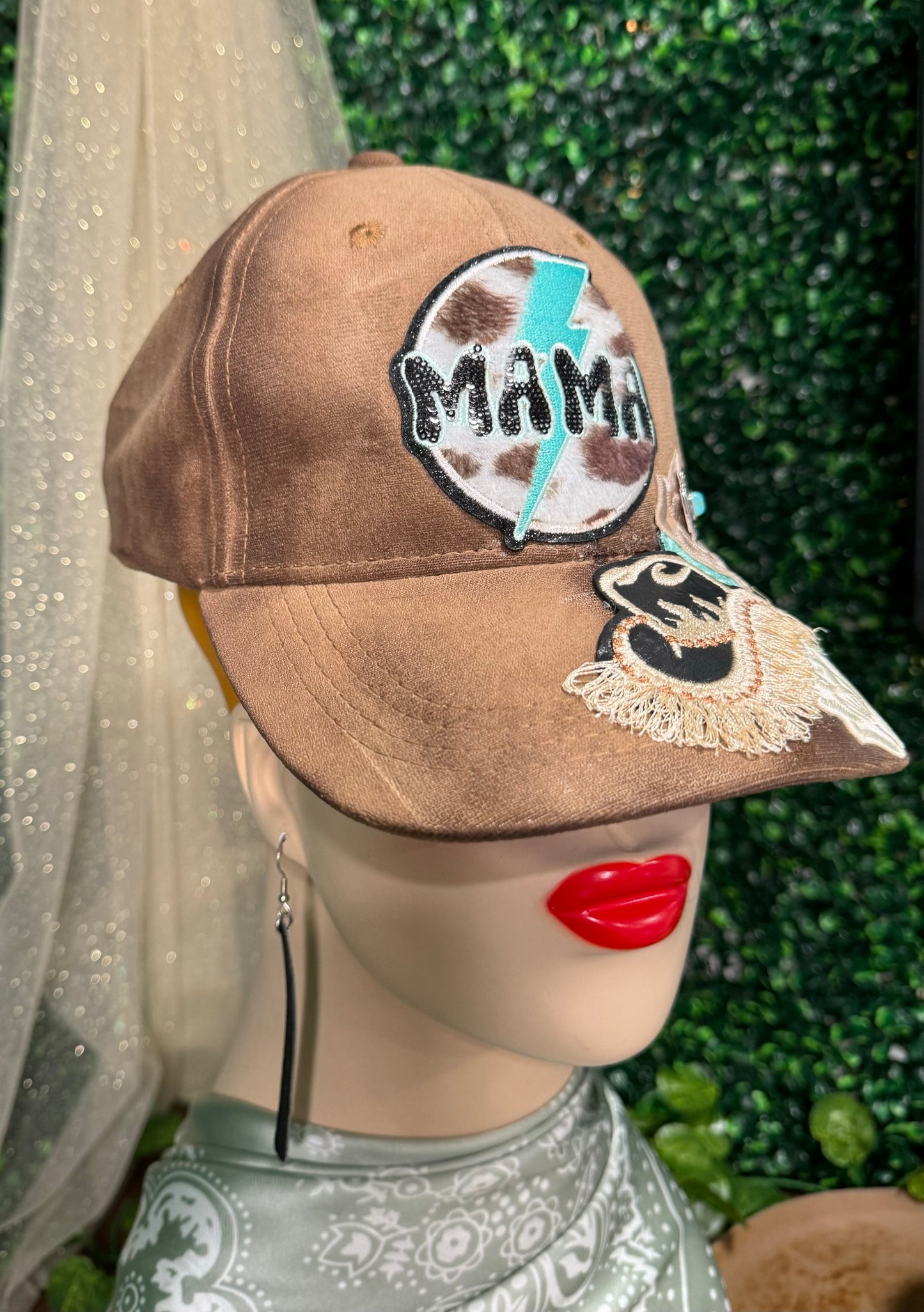 Mama Torched Suade Baseball Trucker Hat