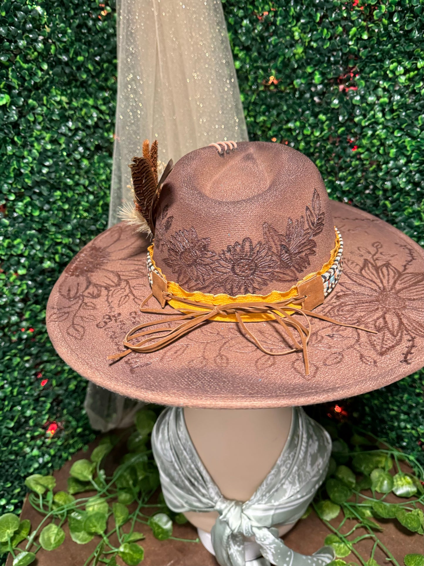 Wild Sun Flowers Custom Hat