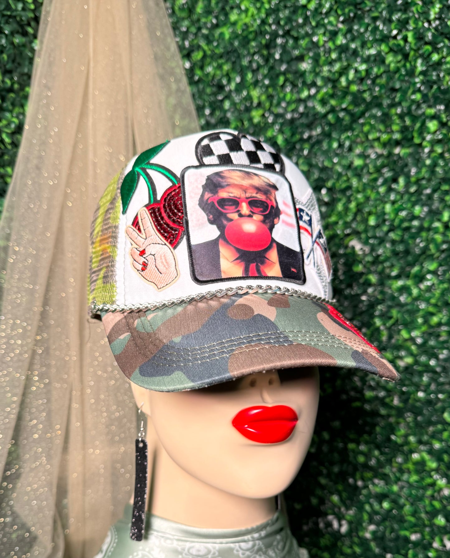 Bubble Gum Trump Trucker Hat