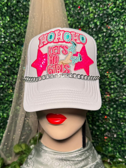 Pink HoHoHo Trucker Hat