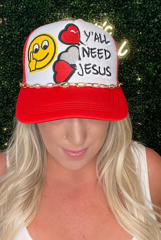 Y'all Need Jesus Trucker Hat